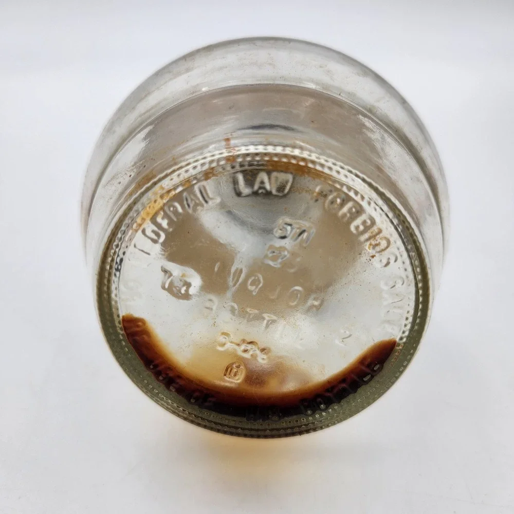 Vintage Sabra Orange Chocolate Liqueur Empty Glass Bottle‎ Israel Park Avenue NY